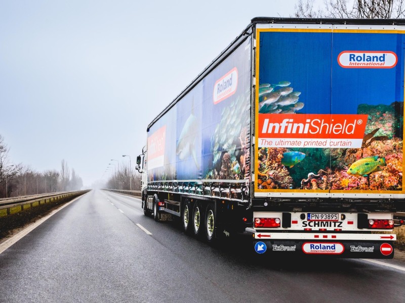 InfiniShield semi-trailer on the road